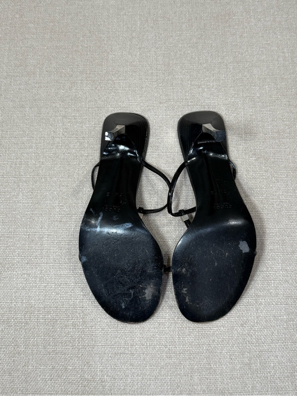 Tom Ford Gucci Black Strappy Heels - Picture 5 of 6